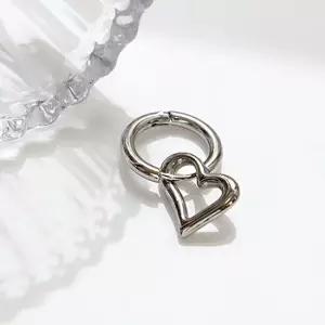 1+1) 써지컬 피어싱 시크 러브 링 써지컬 피어싱 써지컬피어싱 큐빅귀걸이 피어싱귀걸이