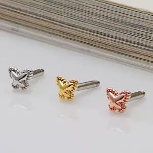 1+1) 써지컬 피어싱 버터플 3종 택1 써지컬 피어싱 써지컬피어싱 큐빅귀걸이 피어싱귀걸이