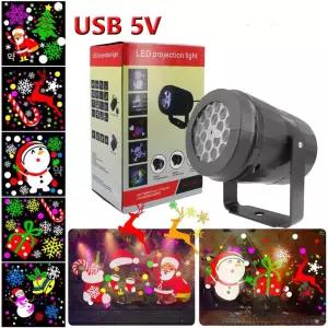 크리스마스 프로젝터 눈꽃 효과 야외 실내 눈송이 무드등