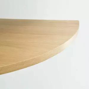 삼각형 팬 칸막이 벽 코너 L자형 나무 선반 보드 수납