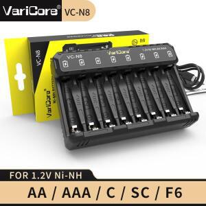 VariCore VC-N8 VC-N4 1.2V AA AAA Ni-MH Ni-Cd - 과충전 방지 기능이 있는 LED 표시기가 있는 500mAh 8슬