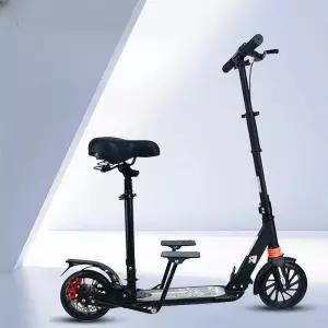 페달 킥보드 두발 알루미늄 바퀴 운동 전기 풋 디스크 수동 이동