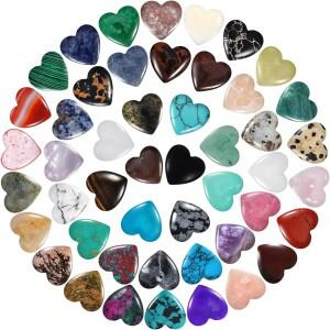 10/20개 하트 스톤 로즈 쿼츠 수공예 러브 포켓 명상 크리스탈 천연 레이키 원석 테라피 선물