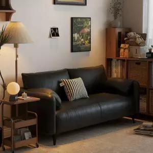 원룸소파 2인용 가죽 미니쇼파 폭좁은 작은 가죽소파 원룸 모던