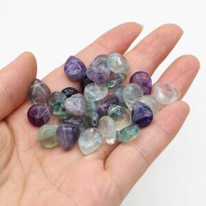 10pc 여러 가지 빛깔의 천연 크리스탈 스톤 비즈 로즈 쿼츠 마노 워터 드롭 미니 소형 소형 쥬얼리 만들기