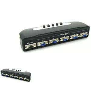 뮤 분배기 모니터 리피터 수동 공유기 젠더 케이블 영상 선택기 Coms 5대1