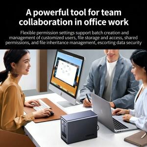 유그린 NAS DXP2800 8G 메모리 듀얼베이 네트워크 스토리지 개인 클라우드 홈 하드디스크 서버 AI 앨범 확