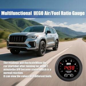 디지털 광대역 UEGO AFR O2 산소 센서 컨트롤러 게이지 디젤 메탄올 E85 LPG CNG 수소용 LSU4.9 포함