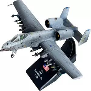 안정적인 베이스 스탠드와 활주로 고무 매트 이상적인 선물 및 컬렉션을 갖춘 A-10 워트호그 군용 항공기