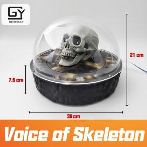 탈출 방 해골 소리 효과 빛 감지기 퍼즐 음성 단서 제공 시간 공포 키트