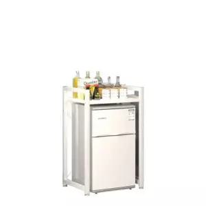 냉장고 선반 위 60x60x83cm 거치대 정리대 랙 앵글 다이 수납장 2단