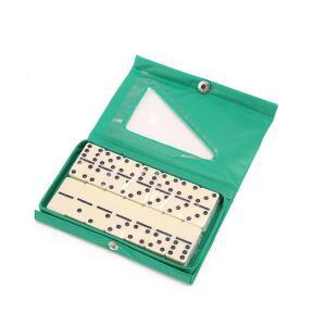 클래식 보드 게임 도미노 세트 성인용 프리미엄 케이스 포함 패밀리형  및