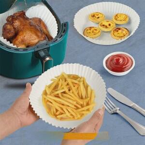 가정용 기름 흡수 종이 베이킹 트레이 BBQ 오븐 실리콘 페이퍼 원형 음식 패드 일회용 매트