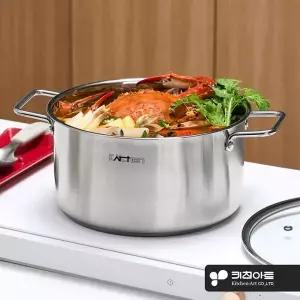 키친아트 인덕션겸용 스텐냄비 26곰솥 곰탕 큰냄비