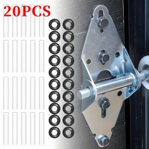 20개 차고 문 힌지 저소음 롤러 슬리브 ABS 헛간 감소 주차장 바퀴 사용하기  창고용