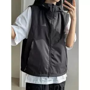 [하프클럽/코디제이]에센셜 윈드브레이커 베스트~3XL 캐주얼 아웃도어 고프코어 조끼 3color