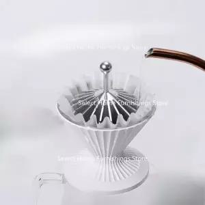 호환  플라스틱 핸드 브루잉용 핫 워터 스탬핑 메탈 커피 필터 페이퍼 프레스에 적합