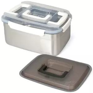 스텐 김치 밀폐용기 8L+누름판 김치통 김장통 장아찌 보관 냉장고김치통