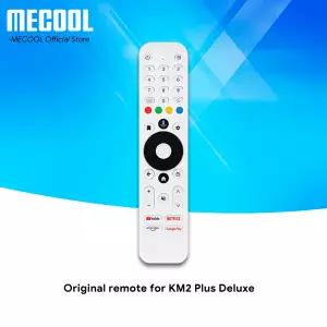 호환 MECOOL KM2 플러스 KM2 플러스용 흰색 무선 리모컨 디럭스 음성 인식 BT IR 무선 38 키 리모컨 G20