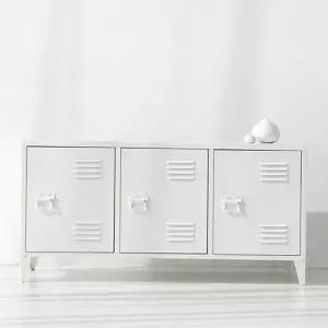 철제 수납장 다용도 모듈 3단 거실 수납장 3칸 서랍장 선반장 진열장 거실장 선반형 티비 다이