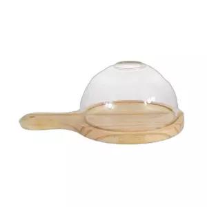 스모크 글래스 돔 트레이 뚜껑 나무 훈연 향 분자요리