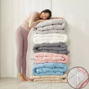 {고정밴드} 폭신폭신 알러지케어 두툼 토퍼 패드 SS Q 단색 호텔