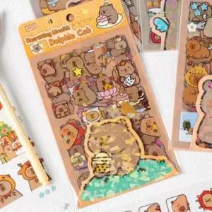 ( )폰 다꾸 스티커 캐릭터 노트북 꾸미기 18p 방수 세트