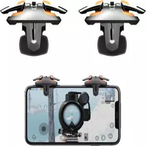 모바일 게이밍 트리거 PUBG/콜 오브 듀티용 휴대폰 컨트롤러 L1R1 방아쇠 안드로이드 및 iOS 호환