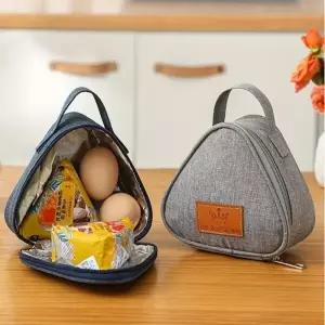 방수 보온보냉 미니멀 삼각 파우치 휴대용 도시락가방 대형