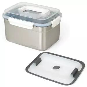 [굿라이프미]스텐 김치통 4.7L+누름판 밀폐용기 김장통 장아찌 보관 반찬통 냉장고김치통