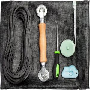 by.RHO 윈도우 화면 수리 키트(48 x118 ) - 및 도어용 DIY 키트 완성 유리섬유 메쉬 도구 스플라인 지침