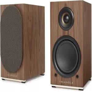 삼각형 - AIO 트윈 Wi-Fi 및 블루투스 액티브 책장 스피커 2x50W 앰프 HD 오디오 Phono/Turntable + 광 TV