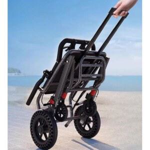 휠체어 폴딩 초경량 가벼운 8인치 초경량휠체어 여행용 프레임 경량형