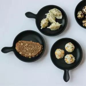 전자렌지사용 손잡이 원형 앞접시 5개입 그릇 캠핑족 용기 백패킹식기 캠린이준비물