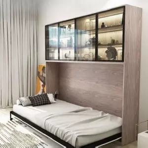 벽침대 월베드 접이식 플립 09m 침대 공간활용 인테리어 월배드 자동 공간분