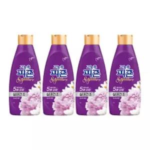 피죤 고농축 시그니처 섬유유연제 용기, 미스틱레인, 1L, 4개