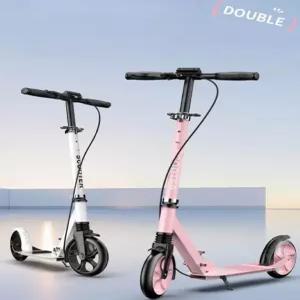 접이식 이중브레이크 2륜 스쿠터 성인 대학생 캠퍼스 이동용 휴대용 접이형 경량 바퀴 안전 킥보드