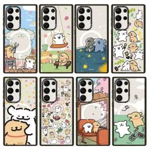 갤럭시 S26 울트라 케이스 말티즈 강아지 자전거 투명 범퍼 보호