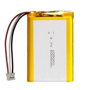 1-10PCS 105080 3.7V 5000mAh 리튬 폴리머 LiPo 충전식 배터리 JST 3Pin 2.0mm 커넥터 파워 뱅크 태블릿 PC