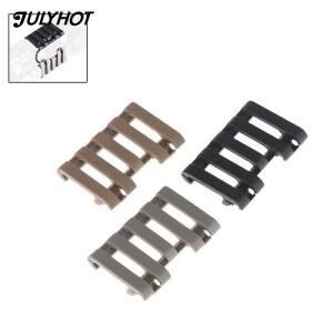 피카티니 5 슬롯 라테일 라인 스트립 20mm 레일 커버 PEQ 15 M600C 에어소프트 라이플 액세서리 압력 스위