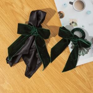 6개 세트 빨강 초록 리본 냅킨 링 테이블 장식 벨벳 크리스마스 홀더 웨딩용