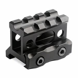 1Pcs 전술 레일 마운트 라이플 스코프 라이즈 레드 닷 시력 증가베이스는 20mm Picatinny 사냥 총 액세서리