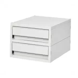책상서랍 문서보관함 사무용품수납 화장품정리 2단 플라스틱 미니서랍장 가정용