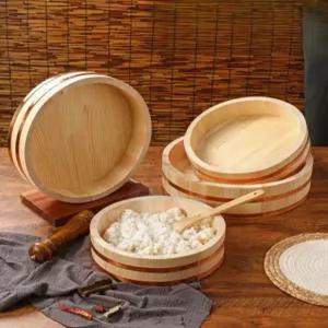 60cm 초밥통 일반접시 접시 원형 식힘통 일식 나무대야 가벼운 플레이트
