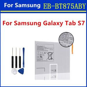 삼성 호환 갤럭시 호환 탭 S7 T870 태블릿 배터리 용 새 EB-BT875ABY 8000mAh 교체