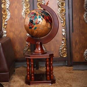 대형 원목 지구본 장식 높이 학습용 40CM 지구의 공예품 교육 40x115cm 30cm