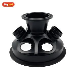 KegLand 수제 맥주 발효기 뚜껑 TC 압력 2 인치 포트 4