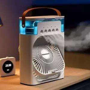 아이스 선풍기 가습 USB 탁상 에어쿨러