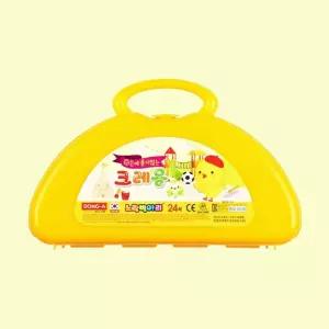 손에 묻지않는 크레용 24색 세트 초등학생 어린이 크레파스 미술 도구