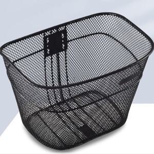 설치가  자전거 뒷바구니 고정형 내구성  산악 금속 블랙/실버 확대형